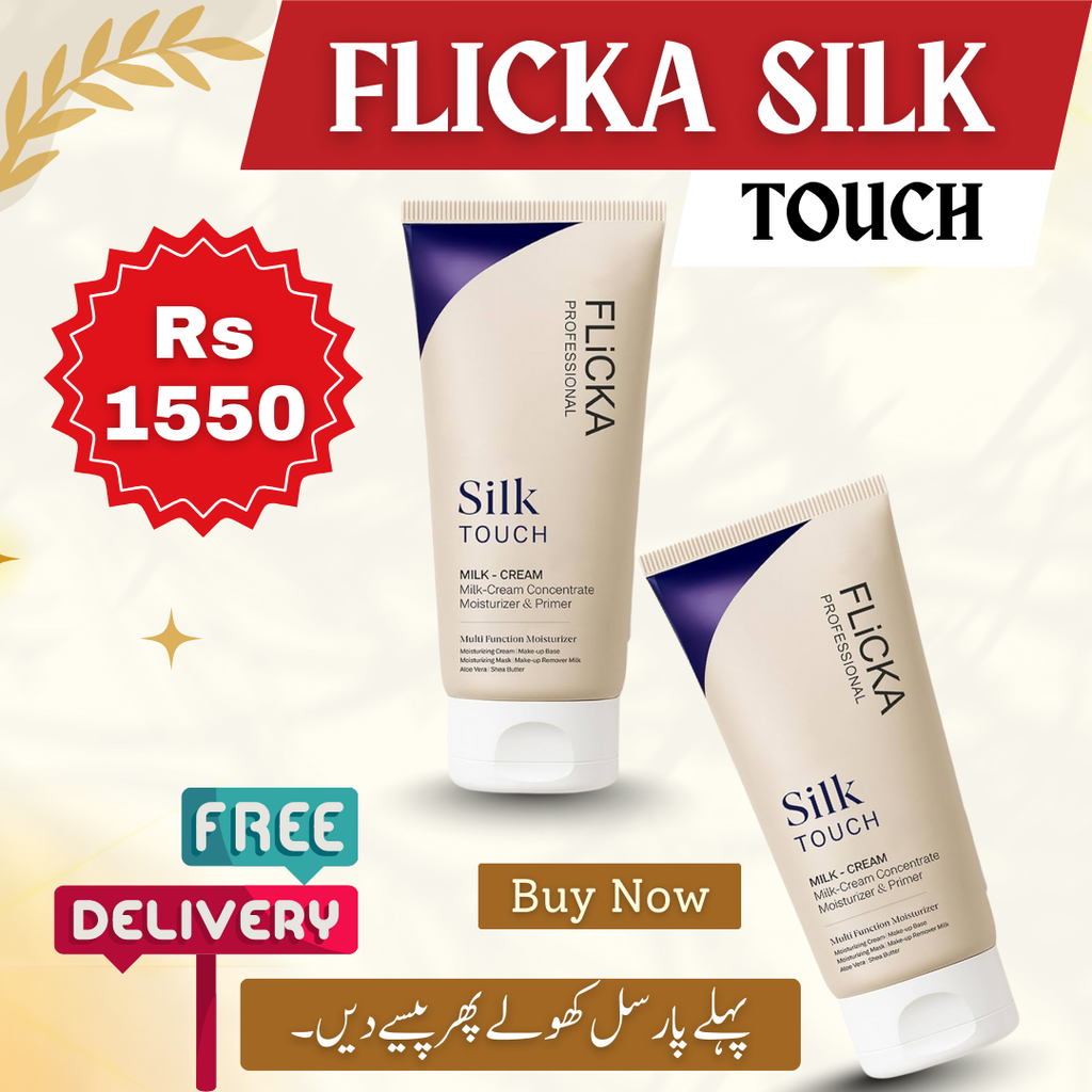 Flicka Professional Silk Touch Primer + Moistizer | Milk-Cream Concentrate for Smooth, Glowing Skin