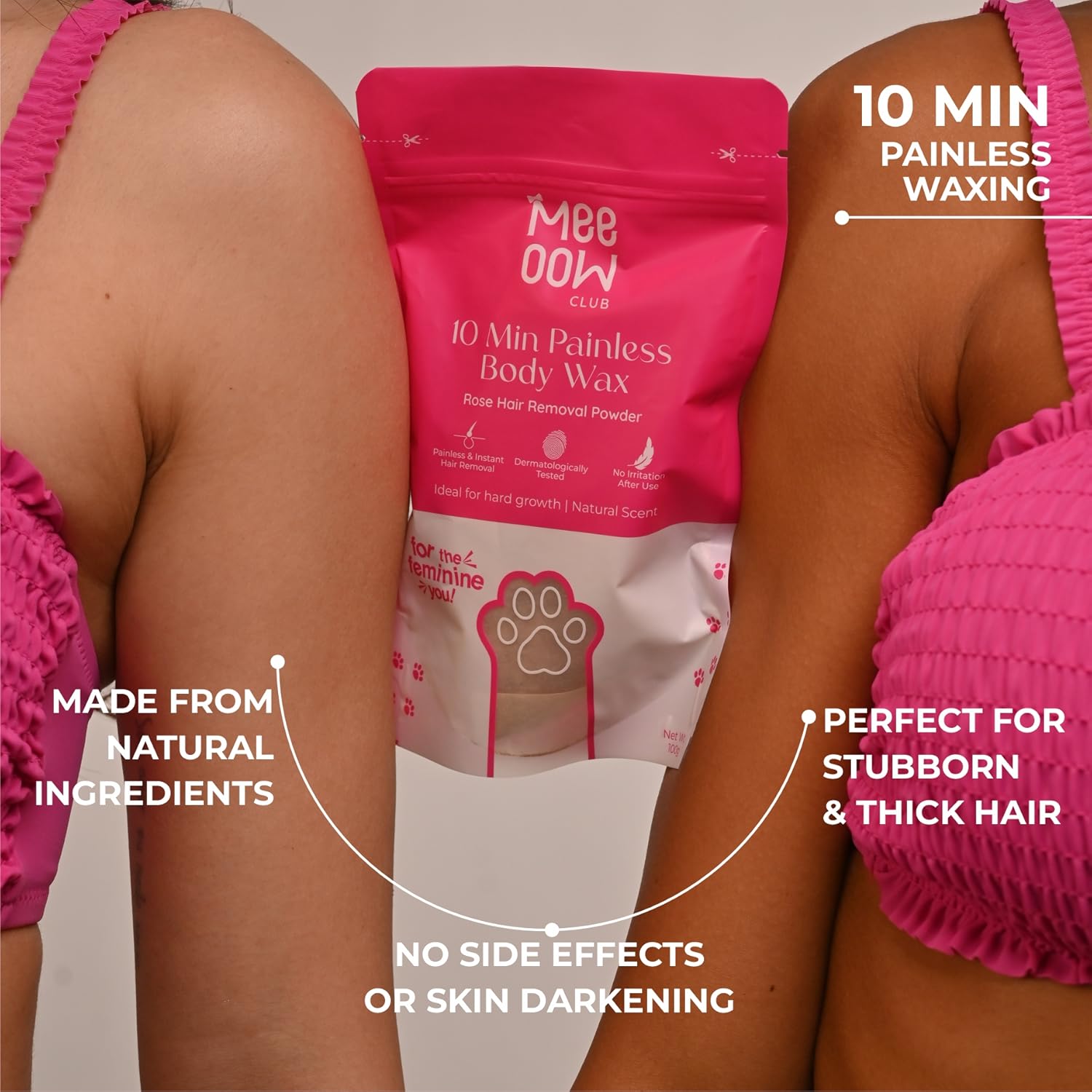 Rose Meow Body Hair Removal Wax Powder ( BUY 1 GET 2 FREE )