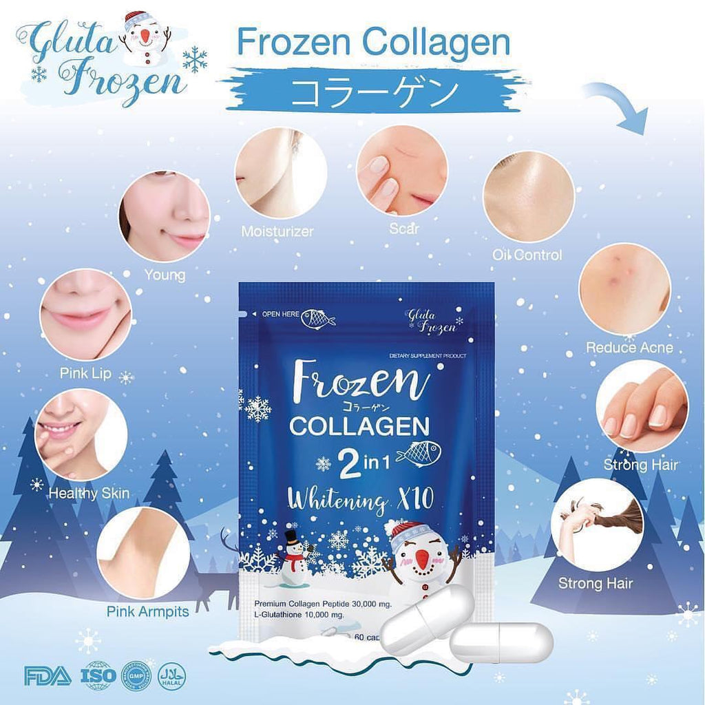 Frozen collagen 2 in 1 whitening x10