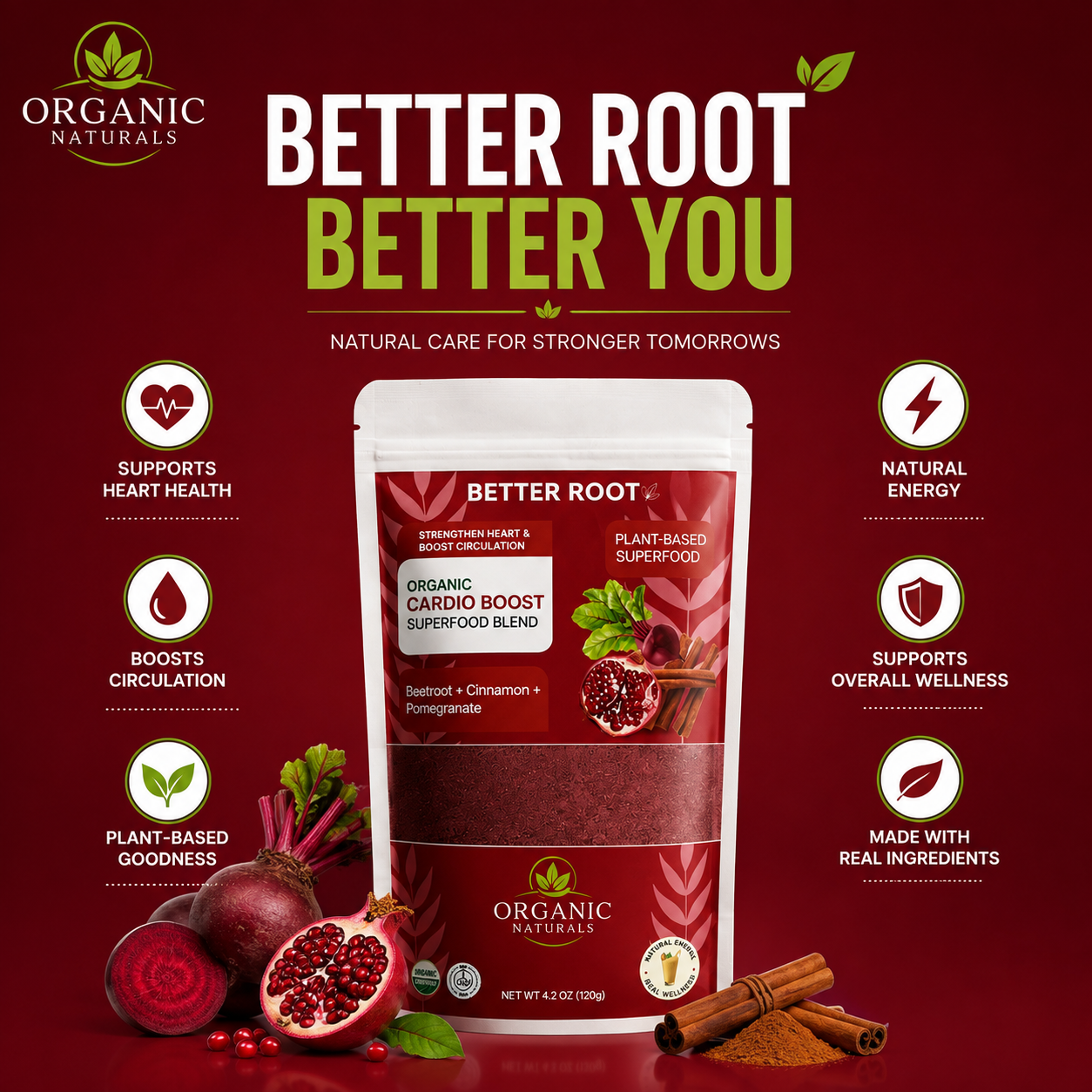 Better Root (by Organic Natural) Buy 1 Get 1 Free Just Rs = 1750 Best for Men & Woman