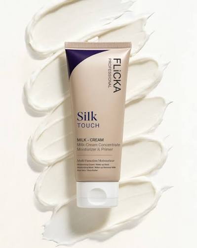 Flicka Professional Silk Touch Primer + Moistizer | Milk-Cream Concentrate for Smooth, Glowing Skin