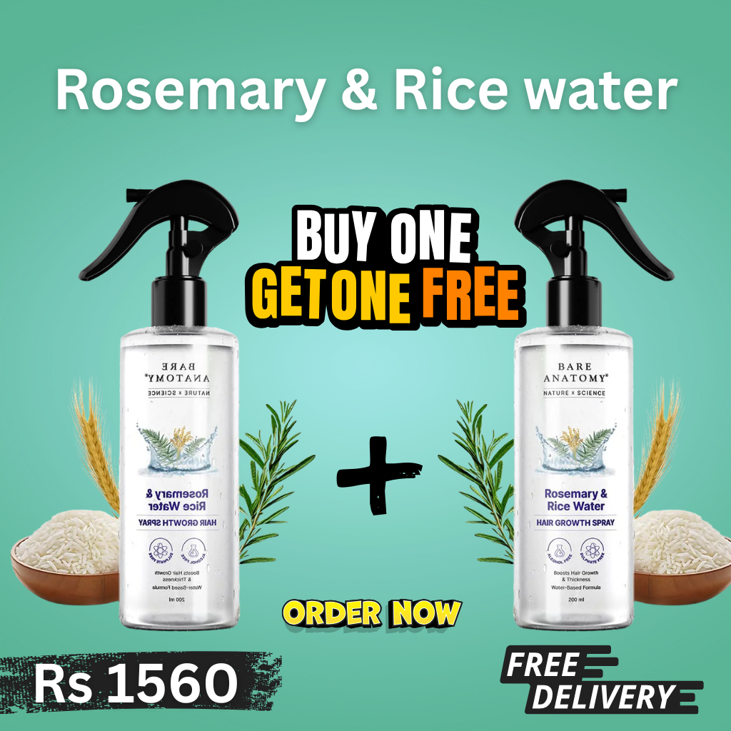 Rosemary & Rice Water Hair Growth Spray (Buy 1 get 1 free)