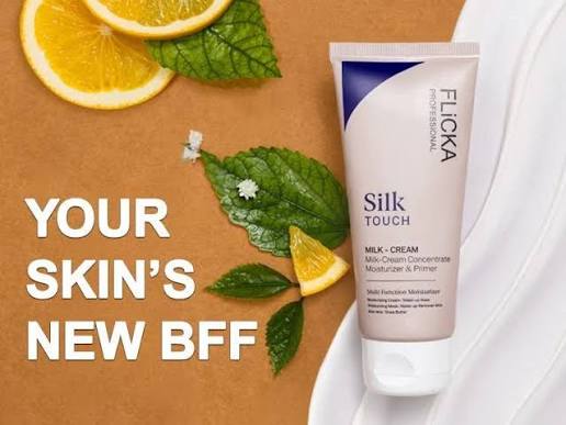 Flicka Professional Silk Touch Primer + Moistizer | Milk-Cream Concentrate for Smooth, Glowing Skin